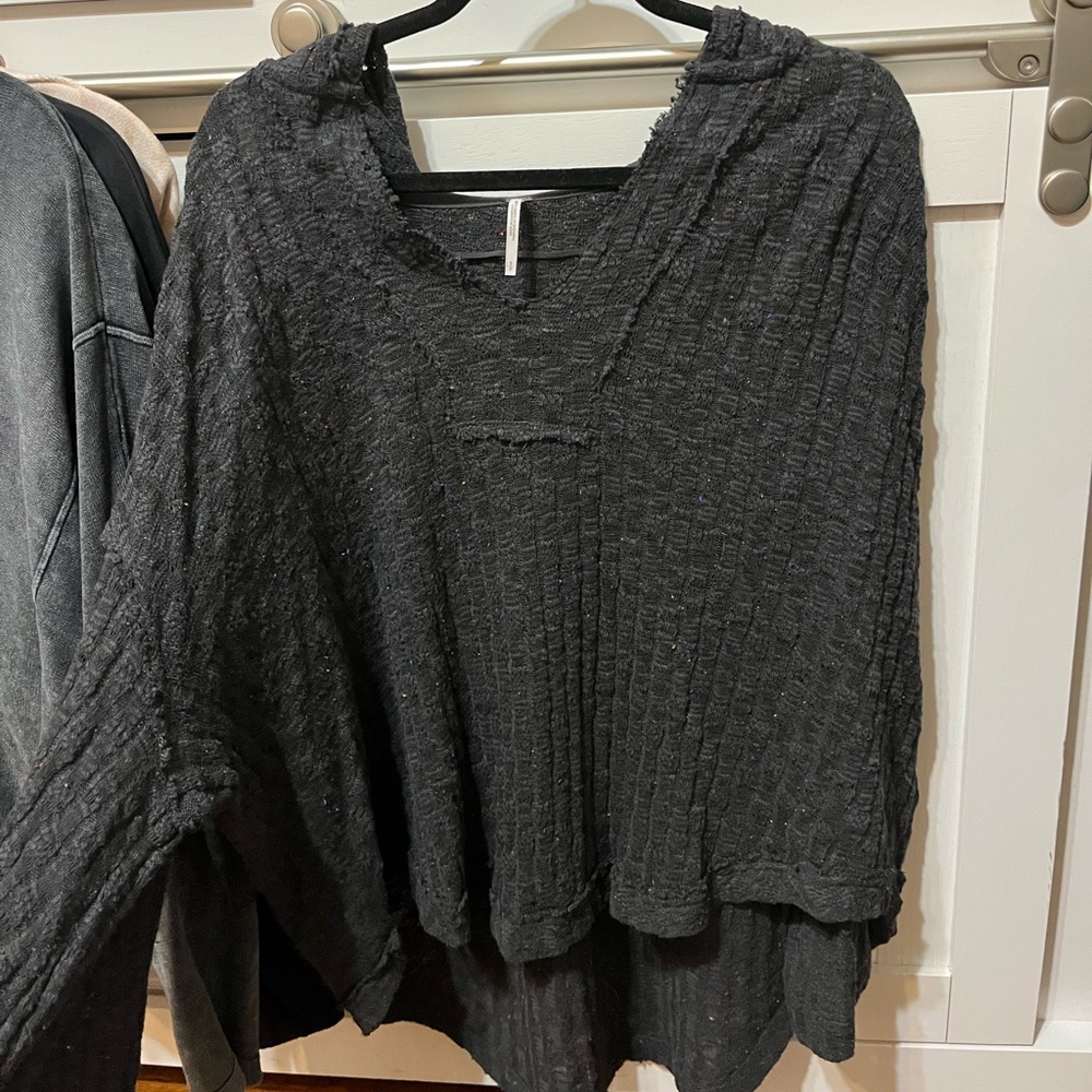 Free people, hooded, pullover